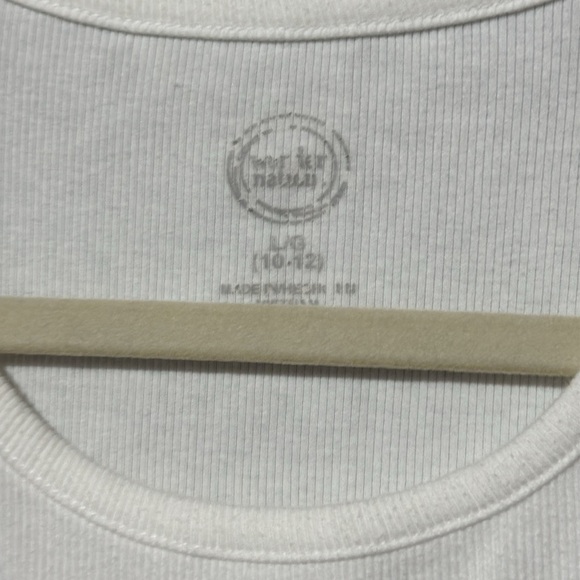 Girls | Kids Large 10/12 | White Tank Top - Picture 2 of 3